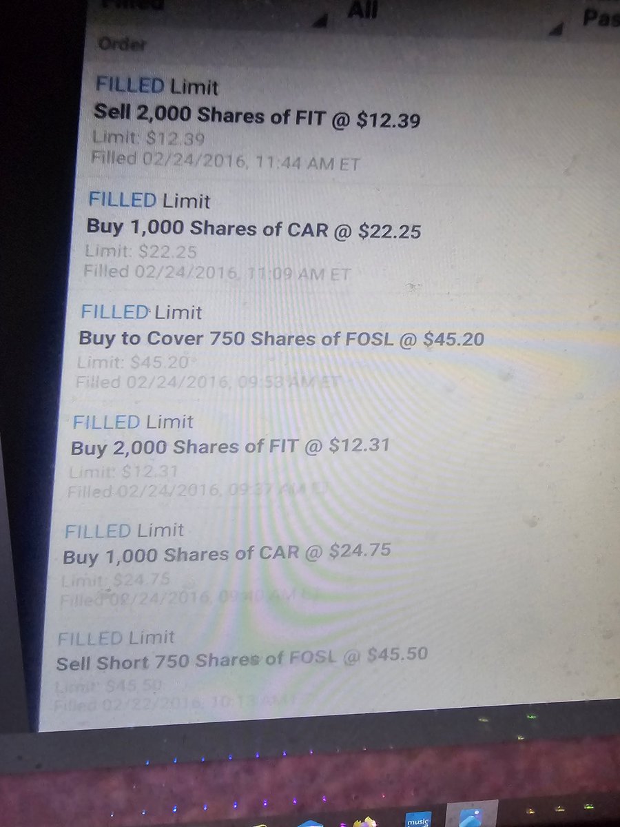 UltimateTrad8r's tweet image. Lol I was looking for this!
$car 2016
Lol trading 1000 at 24.75

Too bad didn't hold that $fosl short