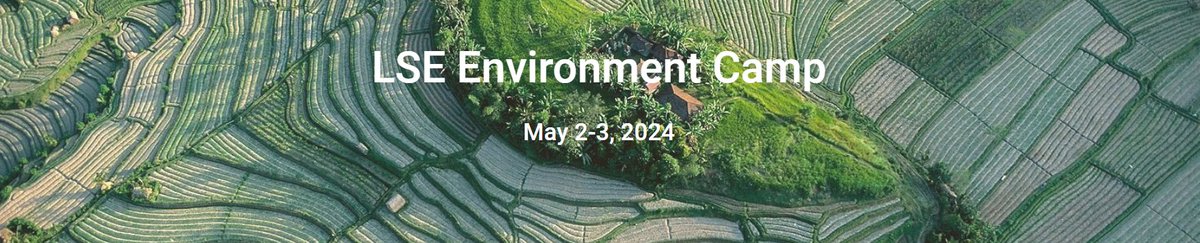 LSE Environment Camp 2024, a two-day conference held on 2-3 May, offers PhD students from all fields of economics a chance to present and discuss new research on environmental issues. @POID_LSE @LSEEcon @The_IGC ow.ly/3lg850ReZQv