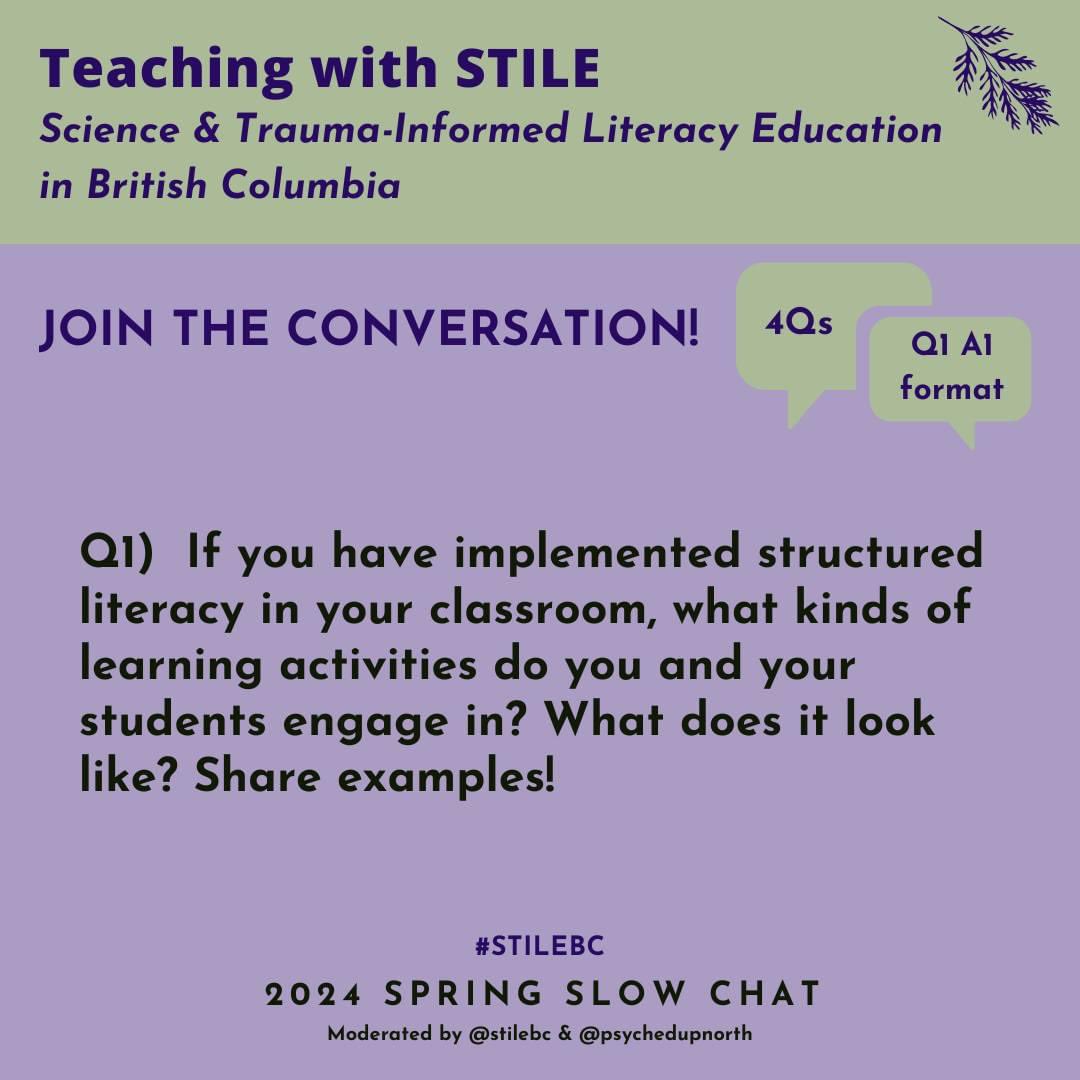 📢Spring Slow Chat begins…join the conversation!
#BCEd 
#BCPoli 
#BCEdChat
