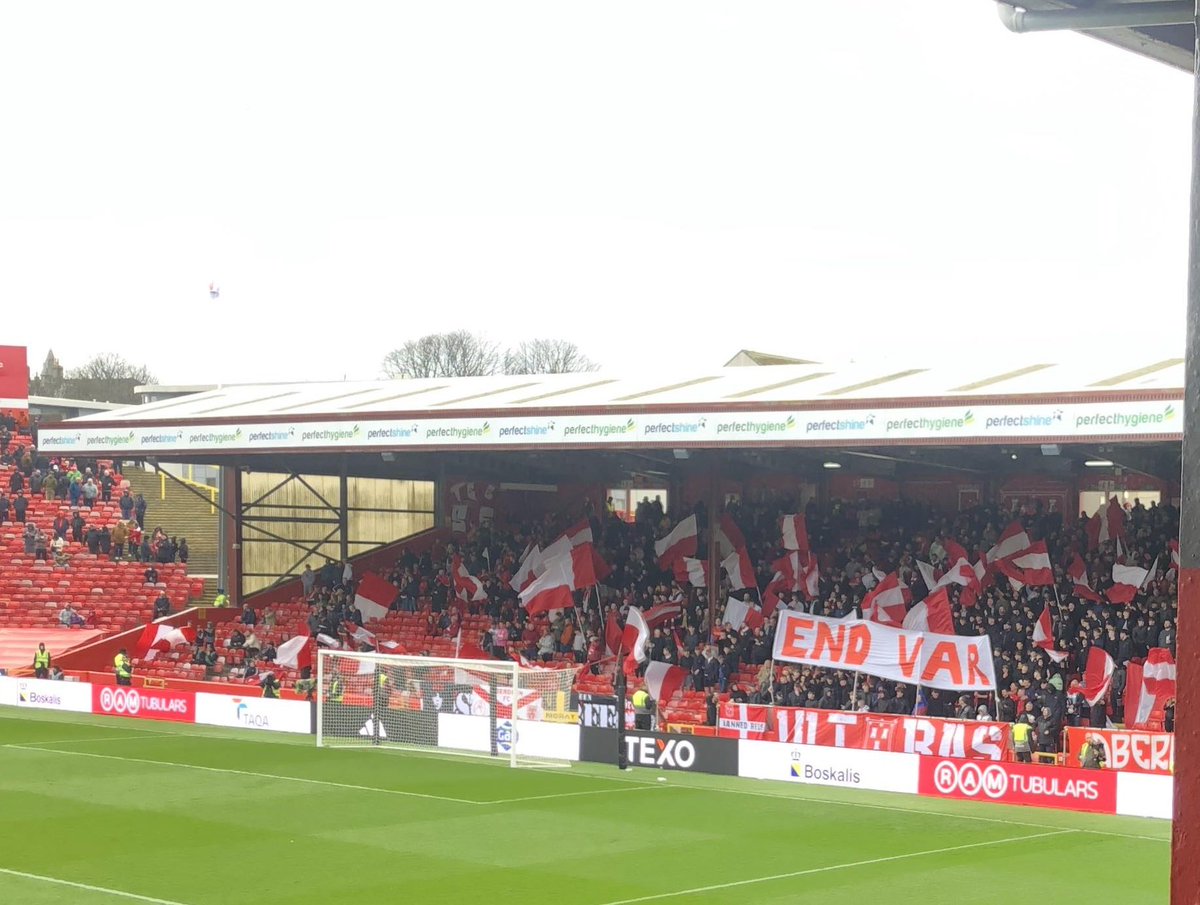 scotsawaydays's tweet photo. Aberdeen "End VAR" banner today

@AberdeenFC https://t.co/x6J7TB8FpU