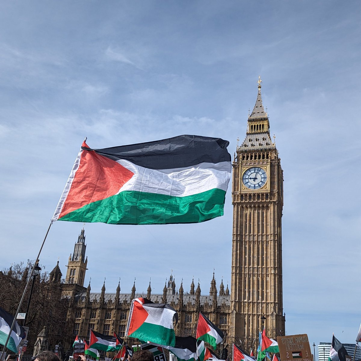 What a beautiful image. Let's share to let the world know that London stands with Palestine.