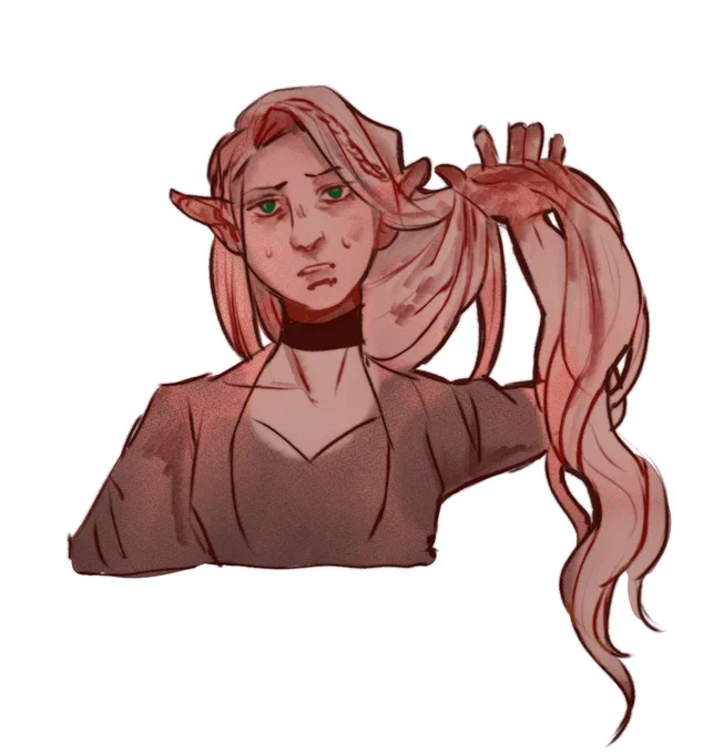 big fan of her disheveled look 