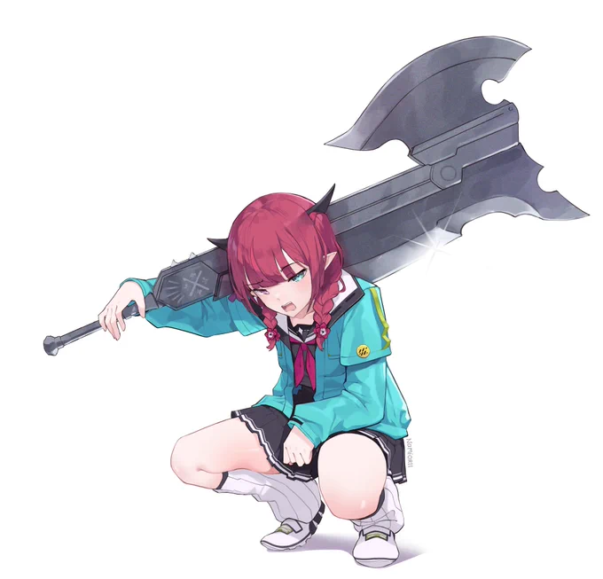 HunteRyS and her massive Switchaxe #IRySart 