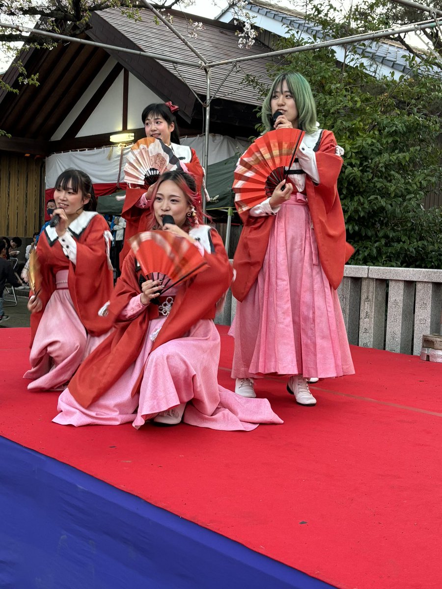 #さくらいと　灯明寺白山神社春祭り
に仕事終わりダッシュで向かいギリギリ間に合いました☺️💕
元気いっぱい、可愛いかった☺️