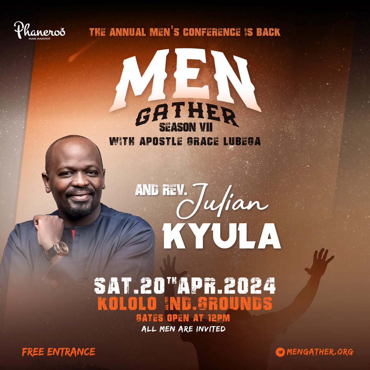 Mutonimercy6's tweet image. We can't wait to have the man of God in Kampala on #20April,2024
#Phaneroo
#MenGatherVII