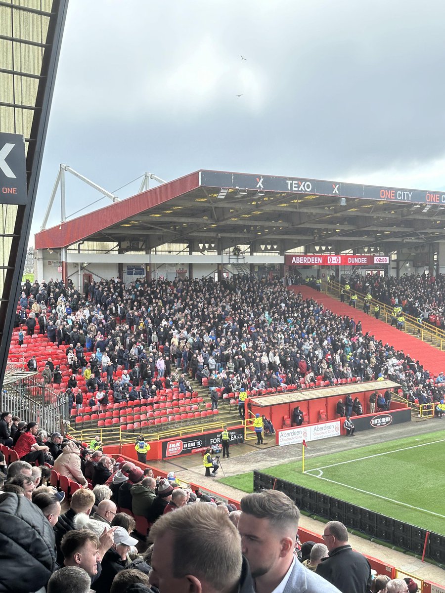 Dundee fans at Aberdeen today @DundeeFC