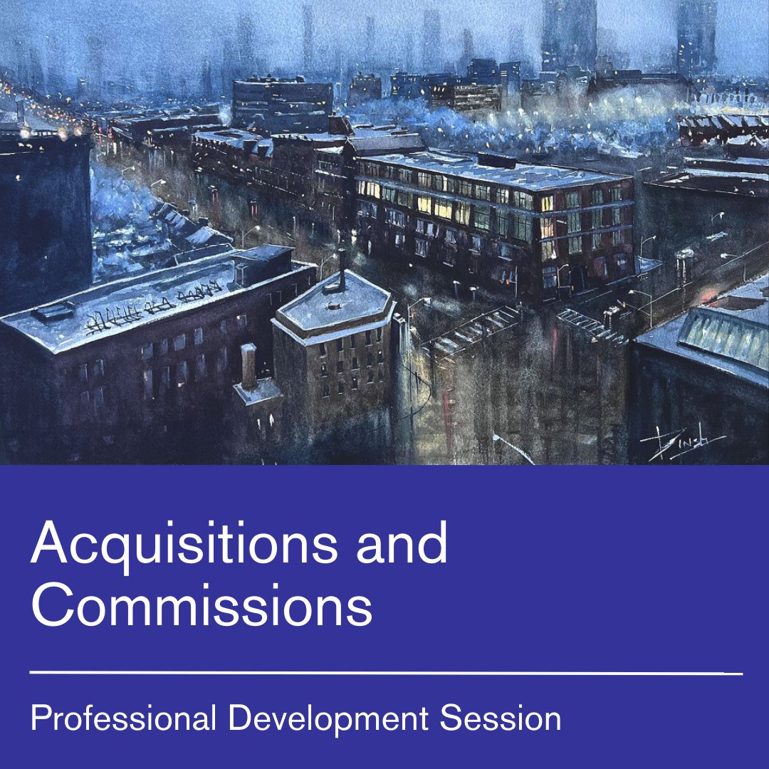 Having work acquired at an art fair is a big achievement. In 'Acquisitions & Commissions' we explore the other milestones and avenues to sales to strive for. Watch the full recording here: l8r.it/Hwch