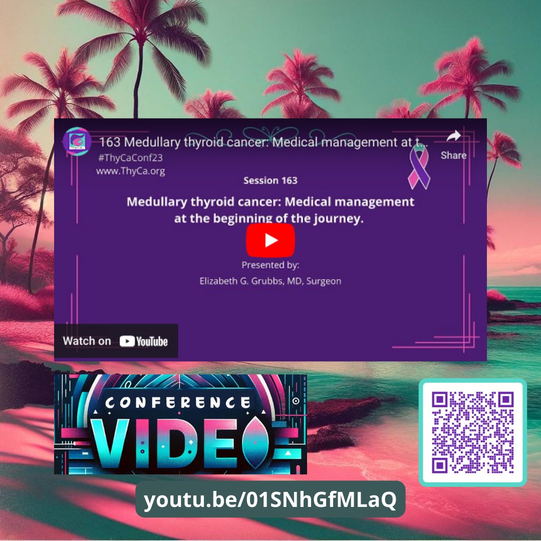 🌴We all know that #MeddiesRock - here's a #ThyCaConf23 video youtu.be/01SNhGfMLaQ discussing MTC early in the journey. Did you know that we have a whole track dedicated to MTC at Conference? Join us at #ThyCaConf24 in Houston, Sept 20-22 (or virtually). #ThyroidCancer #ThyCa