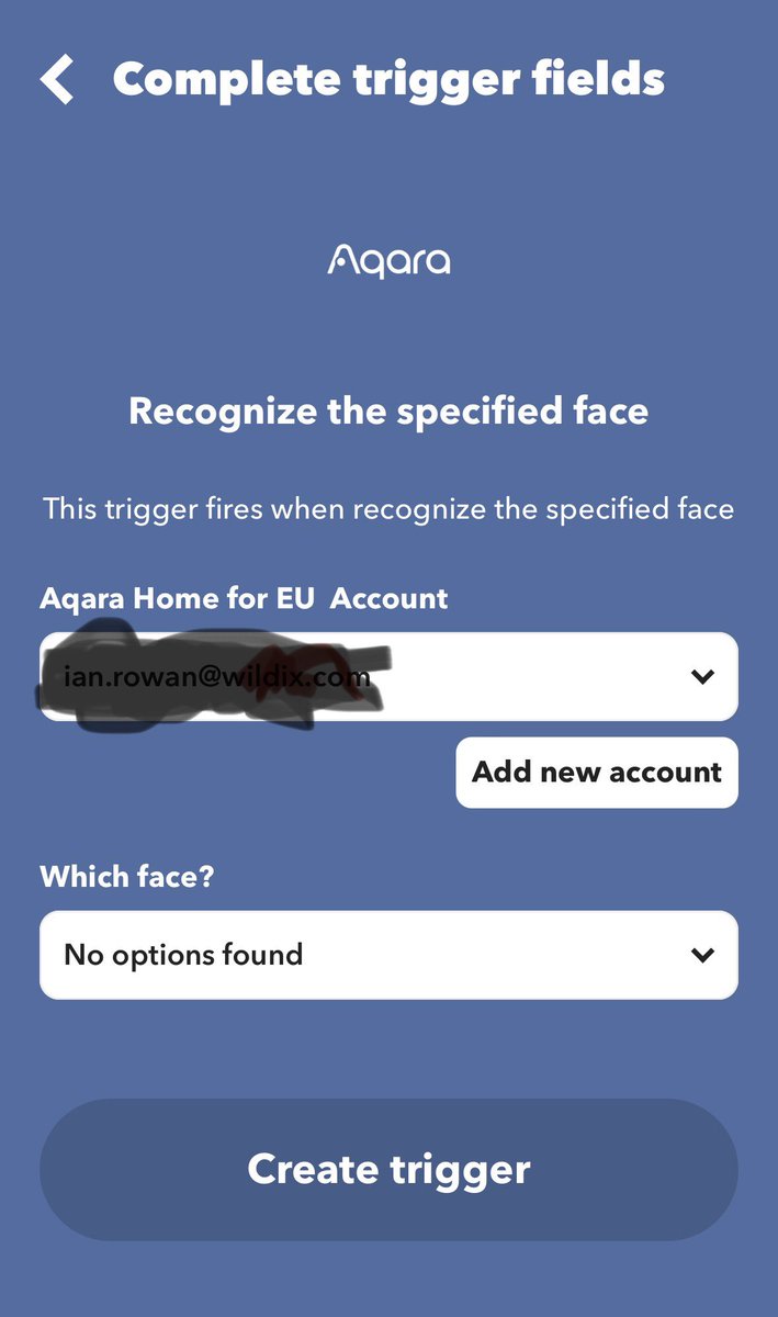 Ian_rowan's tweet photo. @AqaraSmarthouse 

What device do I need to use this trigger on ifttt? https://t.co/cQpSeYOWQ8