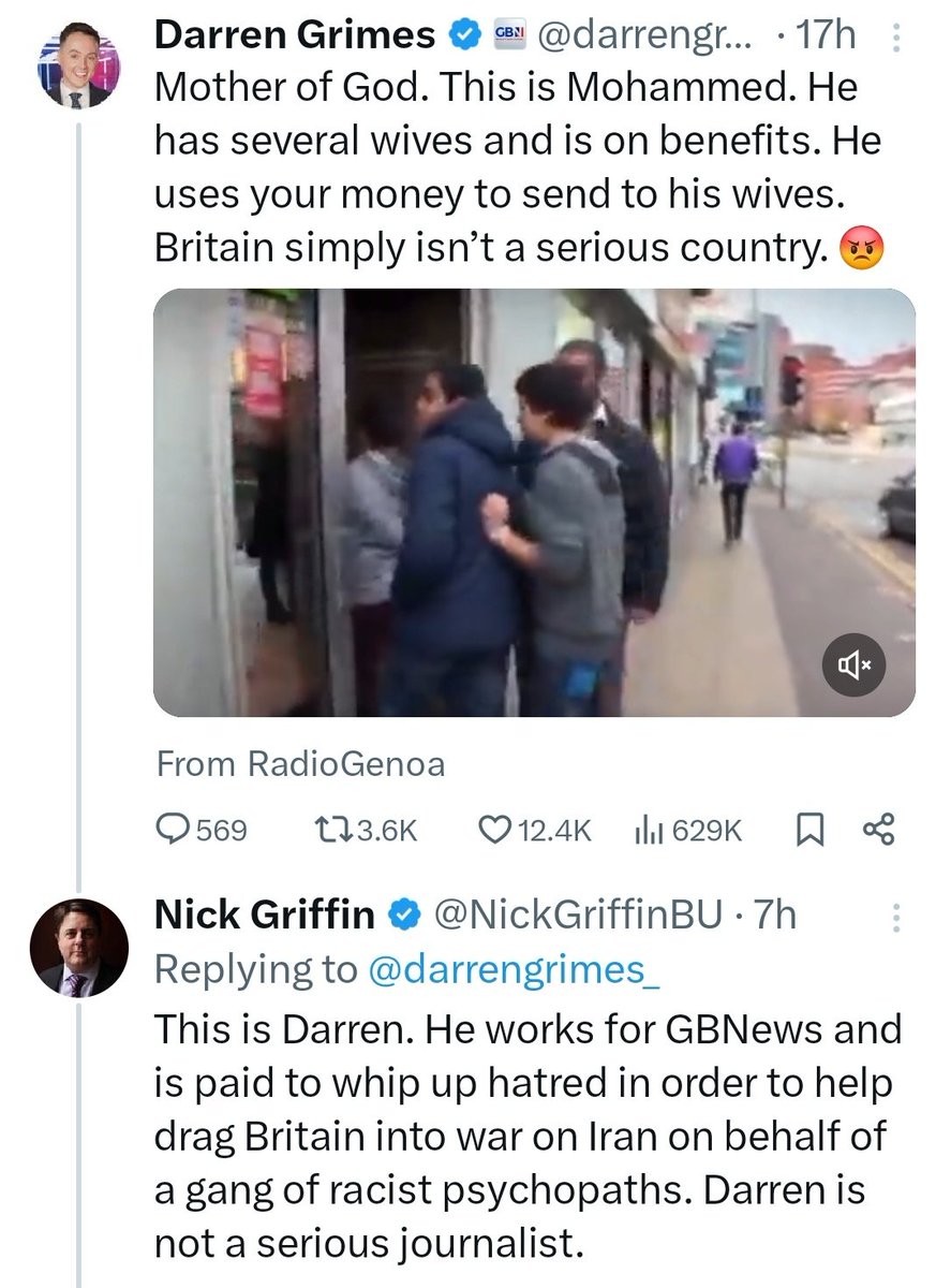 When Gammon Box news is a bit too fash for the BNP.