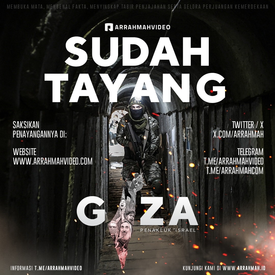 arrahmah's tweet photo. Link langsung film Gaza Penakluk "Israel" dengan berbagai kualitas. Klik link dibawah ini :

https://t.co/PMrHuZM8OQ

Raih amal shalih, sebarkan! https://t.co/QGIDyz5cgQ