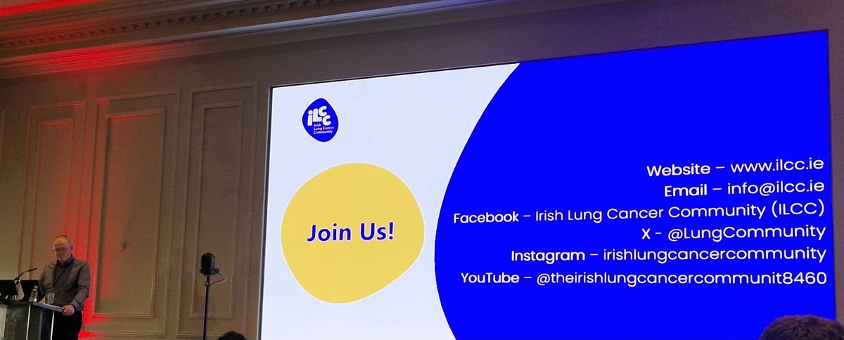"PPI is about being involved and consulted not about being informed"
Séamus Cotter at #AILCC24 #IrishLungCancerCommunity