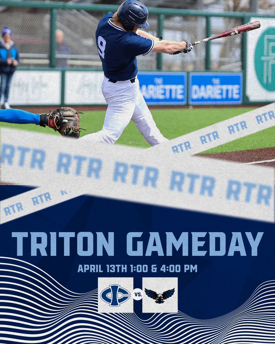 🚨GAMEDAY🚨 🆚 -Kirkwood ⏰ -1:00PM & 4:00PM 📍-Cedar Rapids, IA 🏟️ -Kirkwood Baseball Field 🎥 -kirkwoodeagles.com/live #RTR🔱