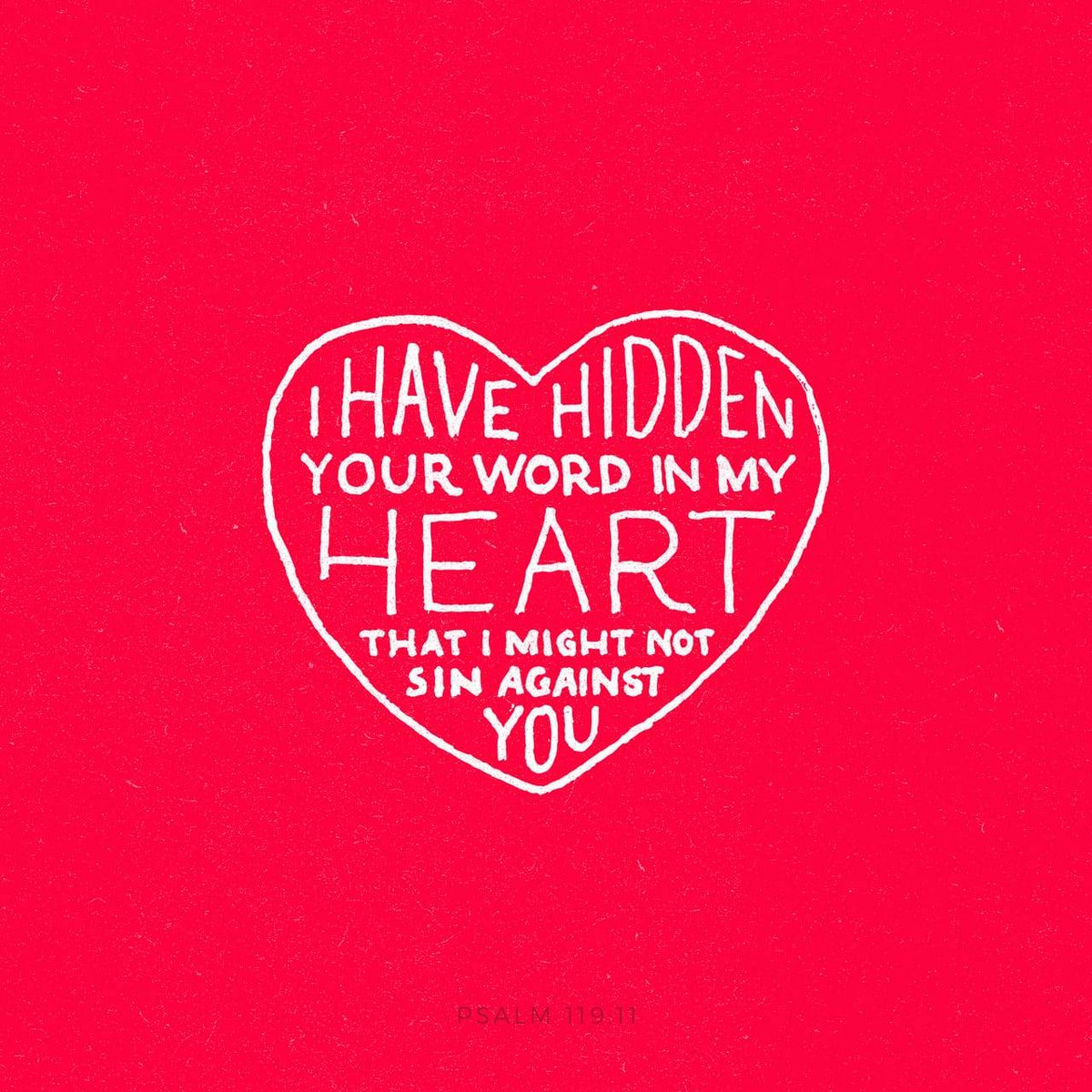 Hide His word...in your heart!!