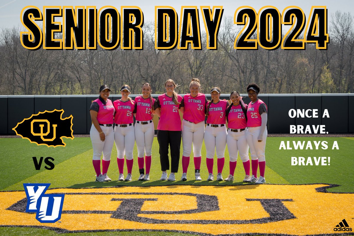 OttawaBravesSB's tweet image. SENIOR DAY 2024! 🎓🥎

🆚 York University 
⏰ 1:00PM &amp;amp; 3:00PM
📍 Ottawa, KS
🏟️ Alumni Park
🎥 buff.ly/3hm7ko7
📊 buff.ly/3MiEJNr

#OUrdynasty x #ChampionshipMindset