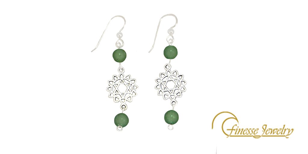 The heart is the seat of our power, our love, our self-healing. Get these Heart-Chakra earrings to activate your heart. finessejewelry.net/collections/ea…