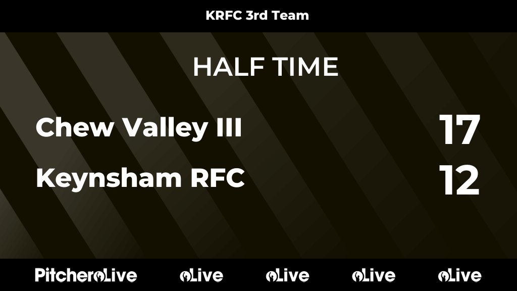 HALF TIME: Chew Valley III 17 - 12 Keynsham RFC #CHEKEY #Pitchero keynshamrfc.com/teams/253367/m…