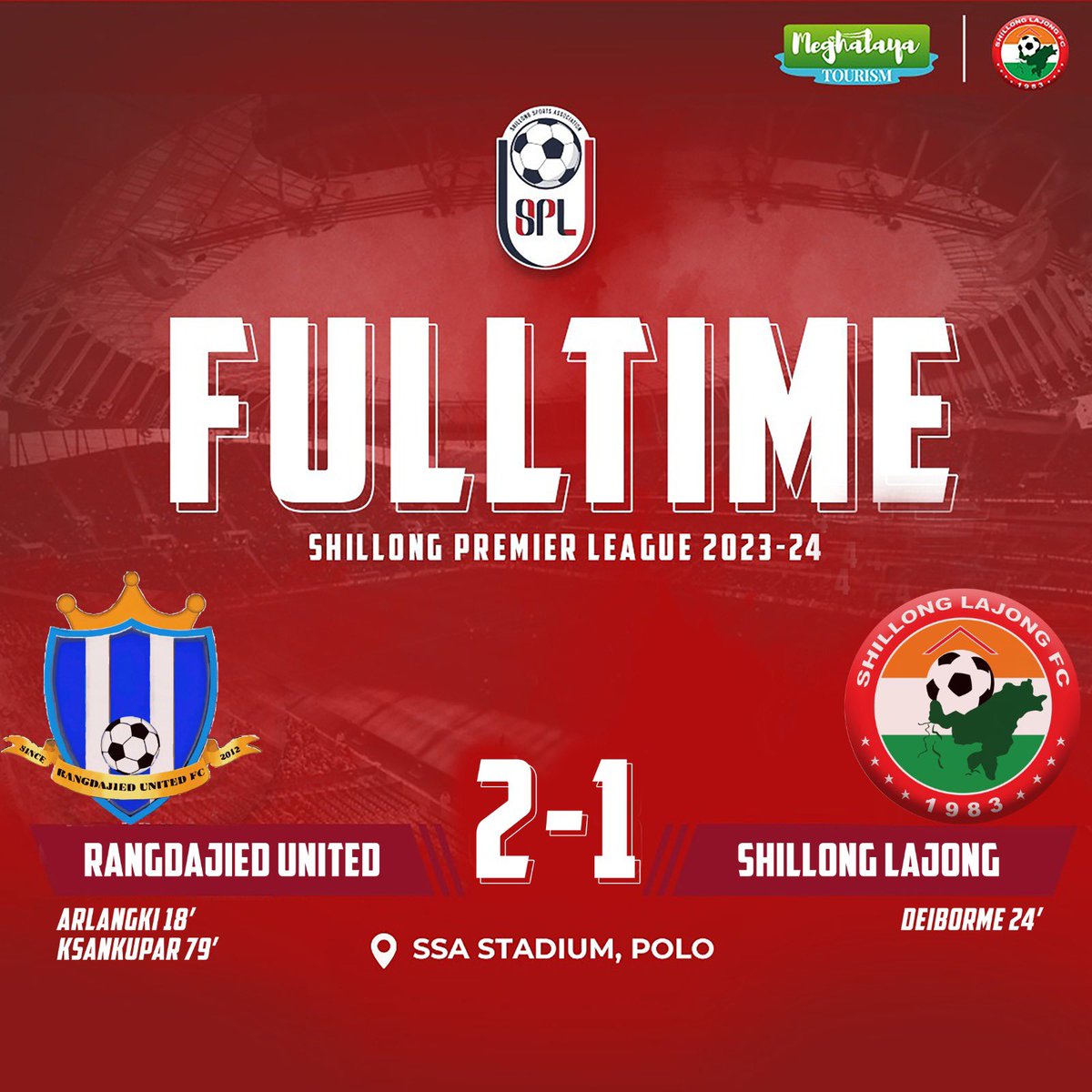 First Defeat for Lajong in the SPL #shillongpremierleague #shillonglajong #lajong #meghalayatourism #meghalaya #sarongiakalajong
