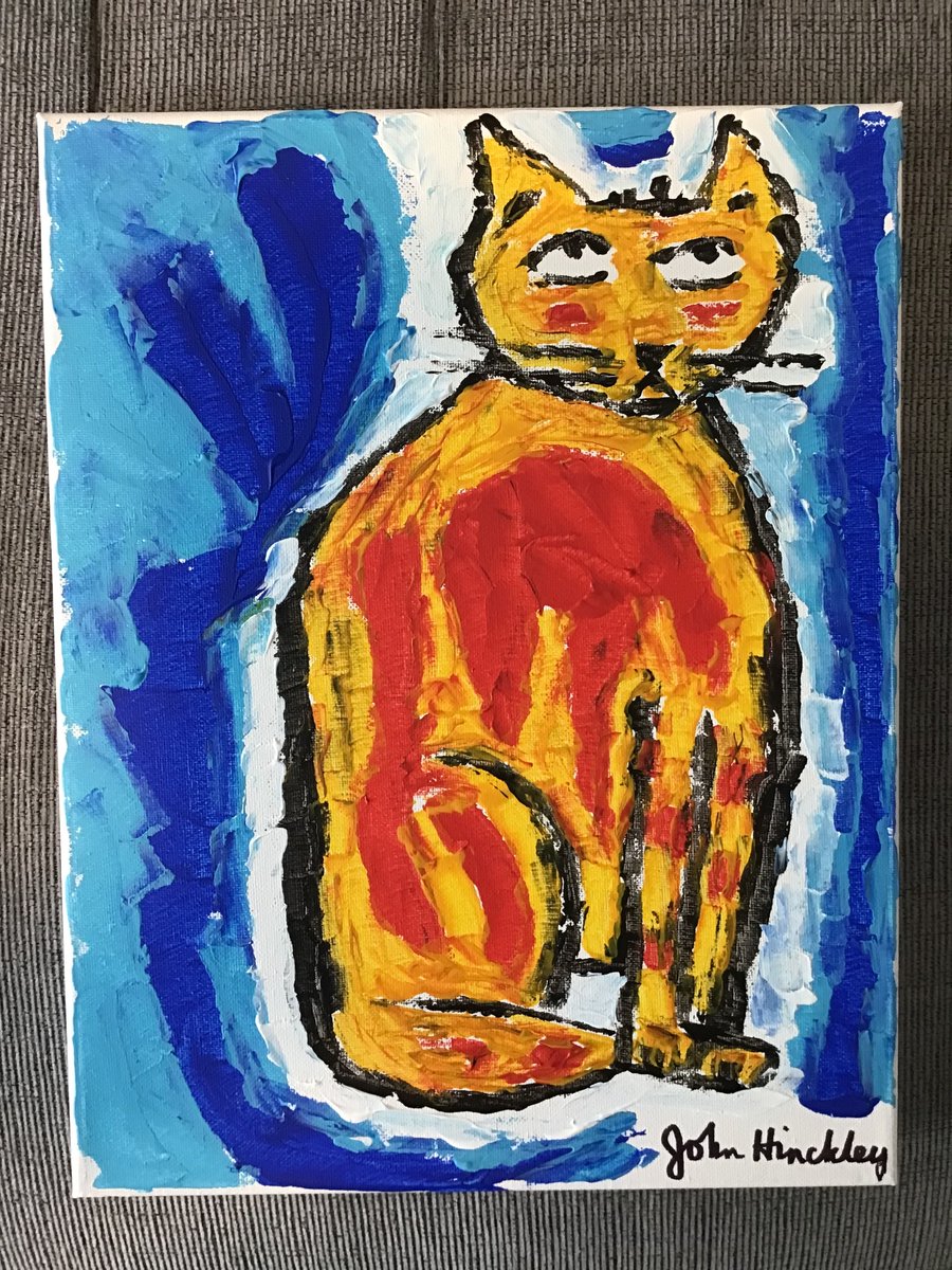 My original CAT painting is for sale on Ebay. Use link. Only ship to the U.S. Ebay.com/usr/kingsmgoods