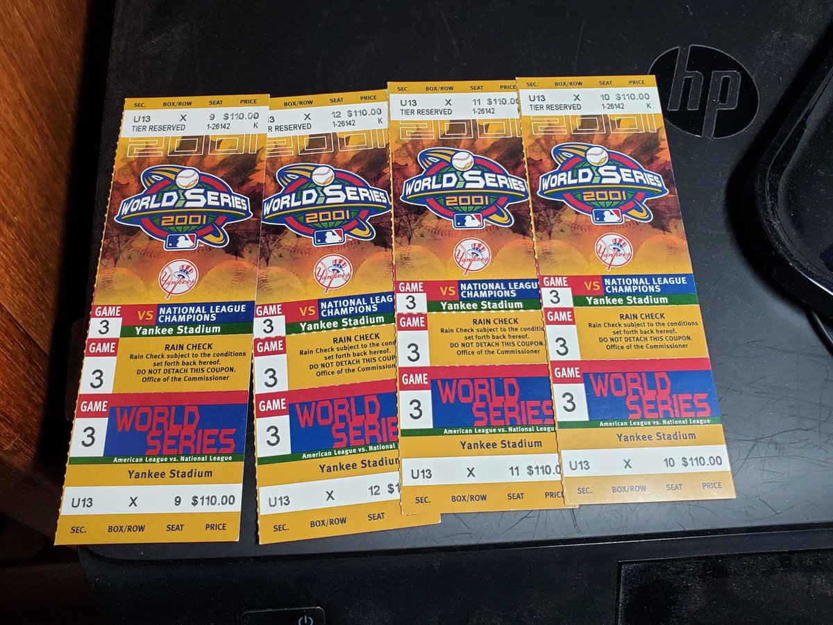 didomjeff's tweet photo. @SCN_Pod My favorites.   Other than very specific monumental games, I think we will need 10 more years of none paper tickets before they become a valuable collectable. https://t.co/WPuoKj0U8W