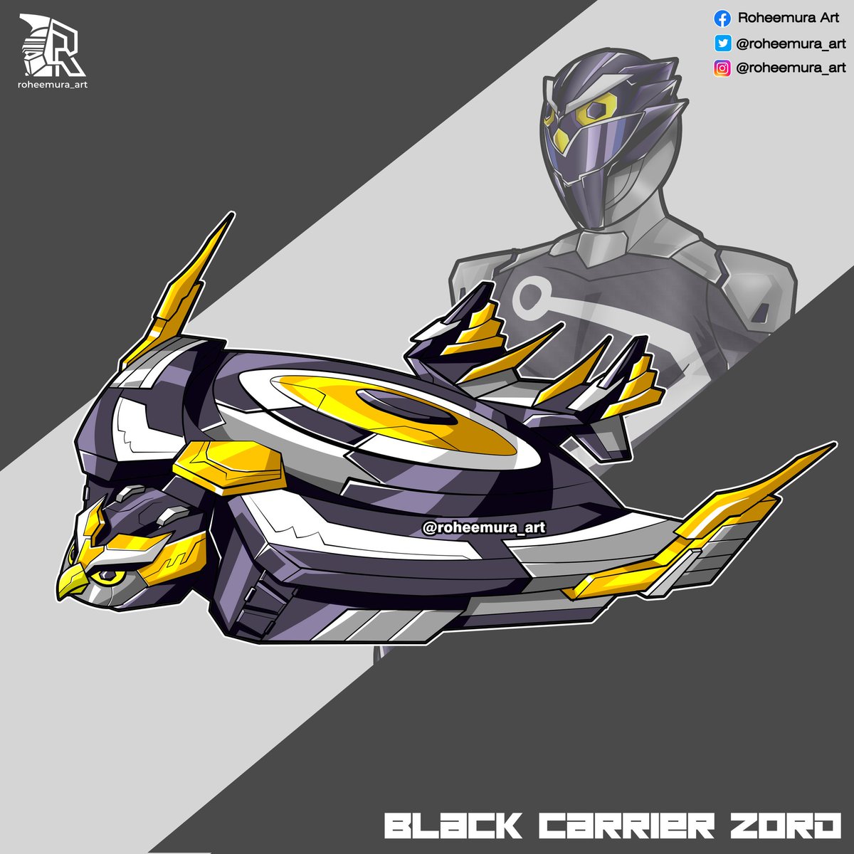 Black Owl Carrier Zord This zord is one team with my previous deer and lynx zord Commission for @d4ddygaming I believe it didnt do transformation... But only formed as carrier zord. But we will see