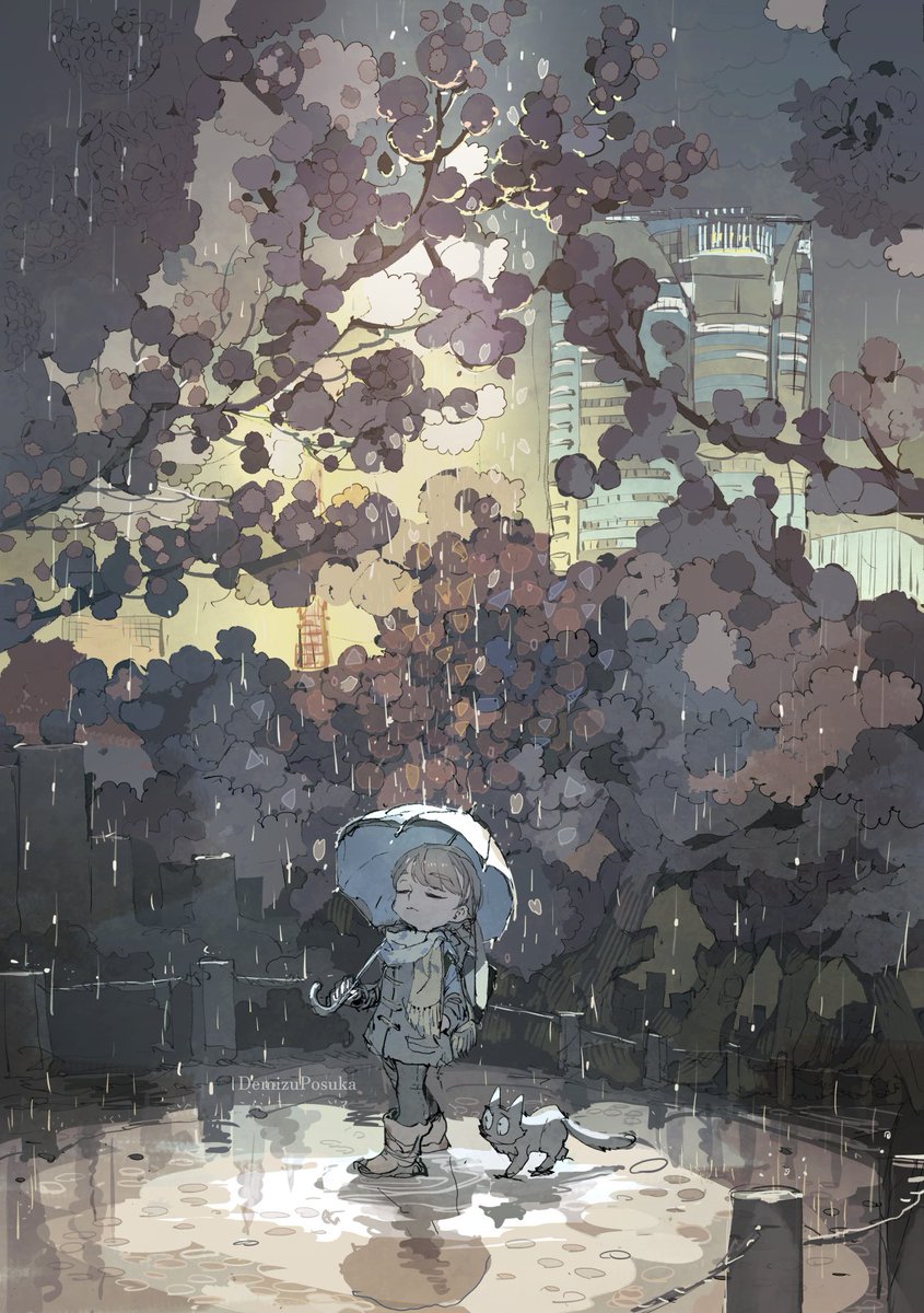 Post by 出水ぽすか(ポ～ン）🦉🎃🦈 on X: 四月の雨