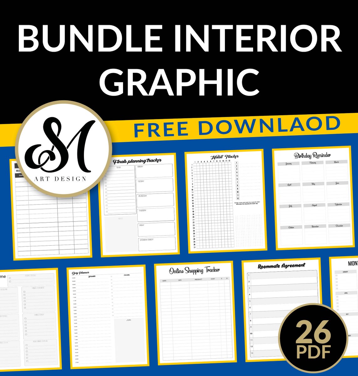 Bundle Interior Graphic, 26 Free Bundle teacherspayteachers.com/Product/Bundle… 
#bundle #free #FreeDownload #teacher #PDF #printable