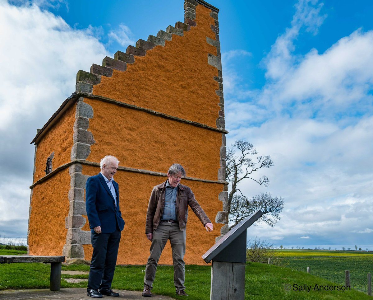 It was a great pleasure to photograph Professor Sir Tom Devine as he becomes the new Patron of the Scottish Flag Trust @SaltireScotland on his first visit to the Saltire Heritage Centre in Athelstaneford with Trust Chair David Williamson. #EastLothian #Scotland #scottishflag