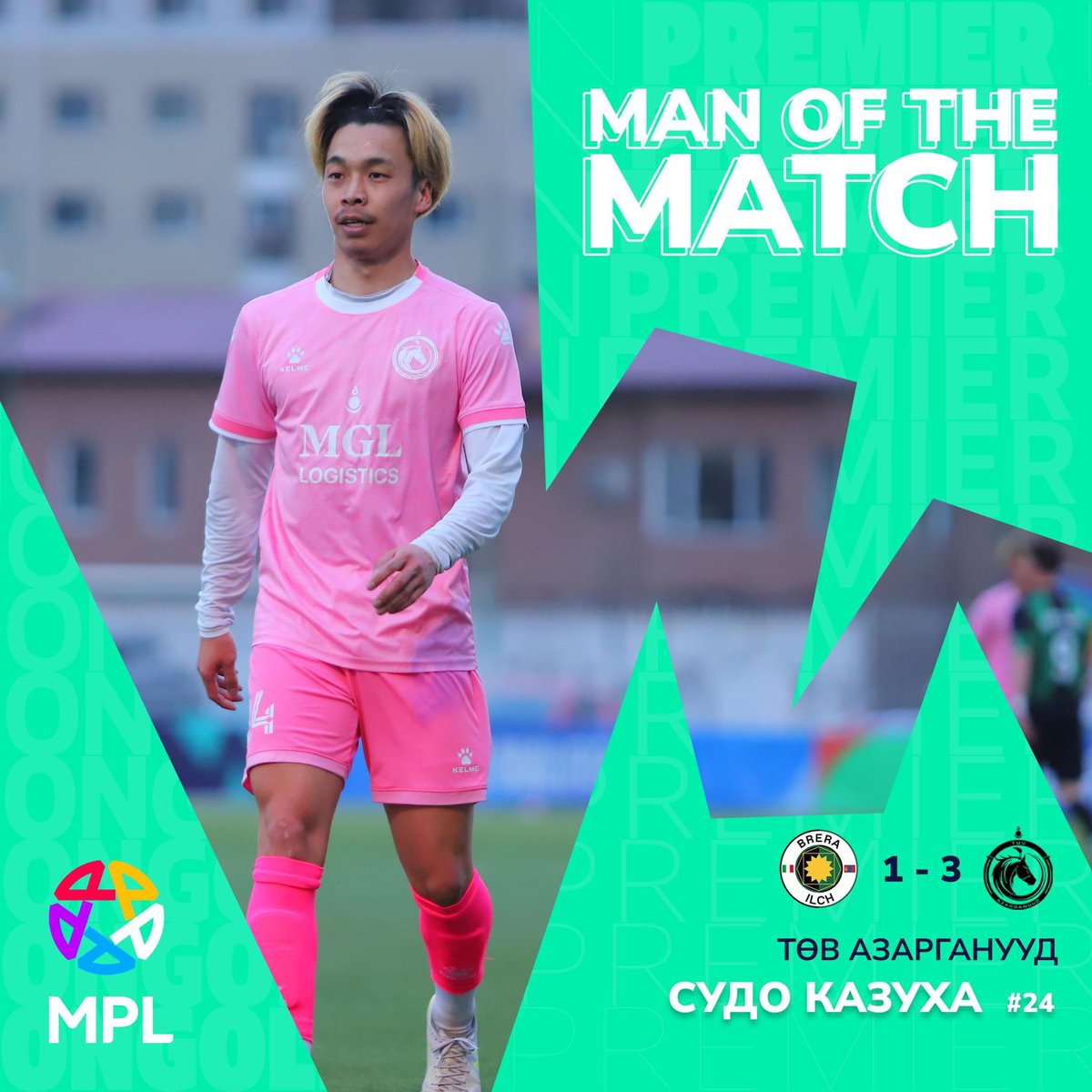kzh0910's tweet photo. ２回目のマンオブザマッチに選んで貰いました！

The second Man of the Match.

Keep going 🔥 https://t.co/6WXNlO44Dm
