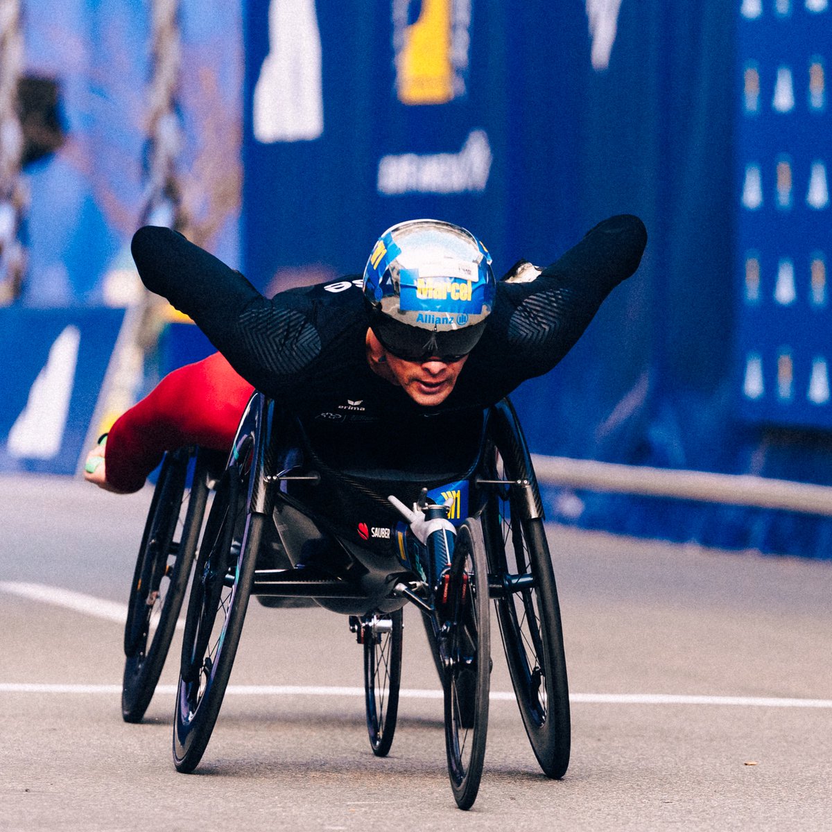 An ominous sign for Monday's race? Marcel Hug looked as sharp as ever, powering to victory in the Boston 5K Wheelchair race, ahead of David Weir, in a tight finish. Eden Rainbow-Cooper claimed the top spot in the women's division, finishing 16 seconds clear of Patricia Eachus.
