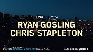 🌟Watch tonight LIVE from Coast To Coast It's Saturday Night! New #SNL @nbcsnl @nbc 11:30pmET/8:30pmPT (Stream next day @peacock) with Host: #RyanGosling Music: @ChrisStapleton About bit.ly/aLHSp