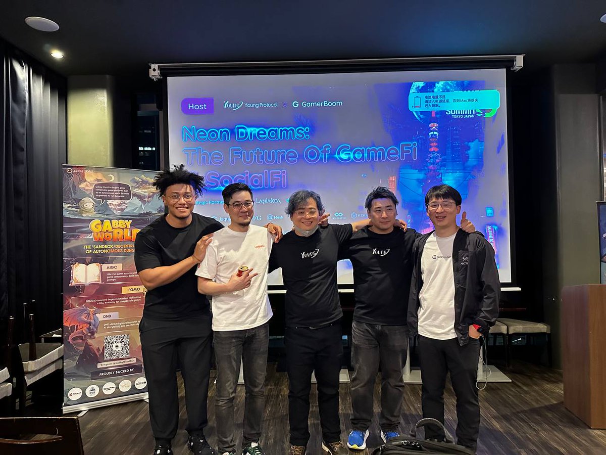 LaniakeaGame's tweet photo. Such an amazing night meeting fellow Web3 gamers in Tokyo! 🇯🇵 Raise your hand if you were there✋

Our team had a blast giving you a sneak peek of the official Laniakea game. Thanks for joining us - stay tuned for more exciting updates! #teamz #teamzweb3 #tokyo #Japan #web3games https://t.co/FQdpajjC5c