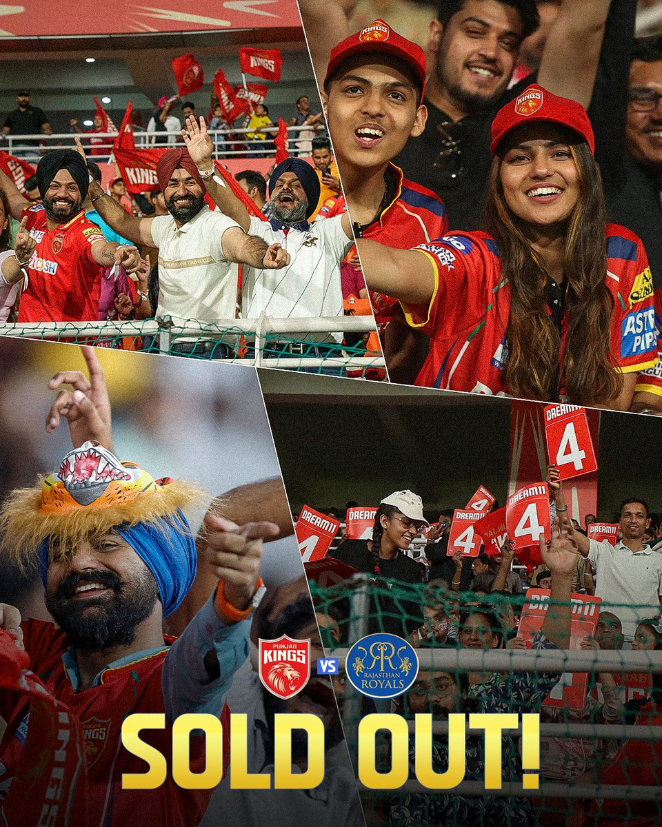 #SherSquad jeha jazba kitthe aa! ❤️

Thank You for coming in numbers! 🫶🏻

#SaddaPunjab #PunjabKings #JazbaHaiPunjabi #TATAIPL2024 #PBKSvRR