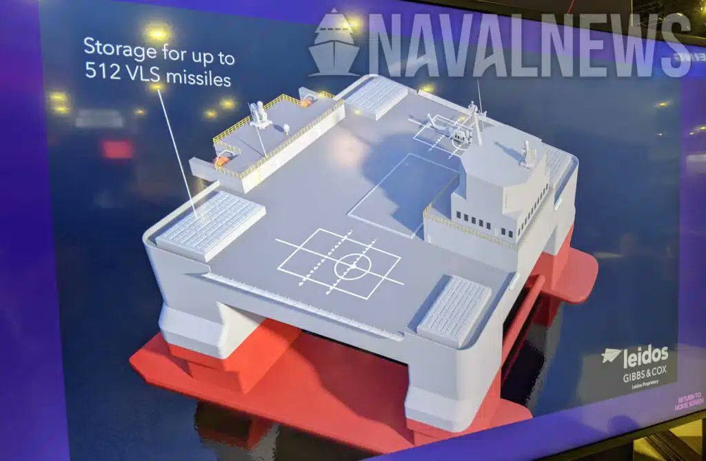 Converted from surplus oil rigs. 512 VLS cells. Speed of 5-8 knots. Mobile Defense/Depot Platform (MODEP) got to be one of the most epic naval vessel concepts ever Read:navalnews.com/event-news/sea… by @Aaron_MatthewIL for @navalnewscom