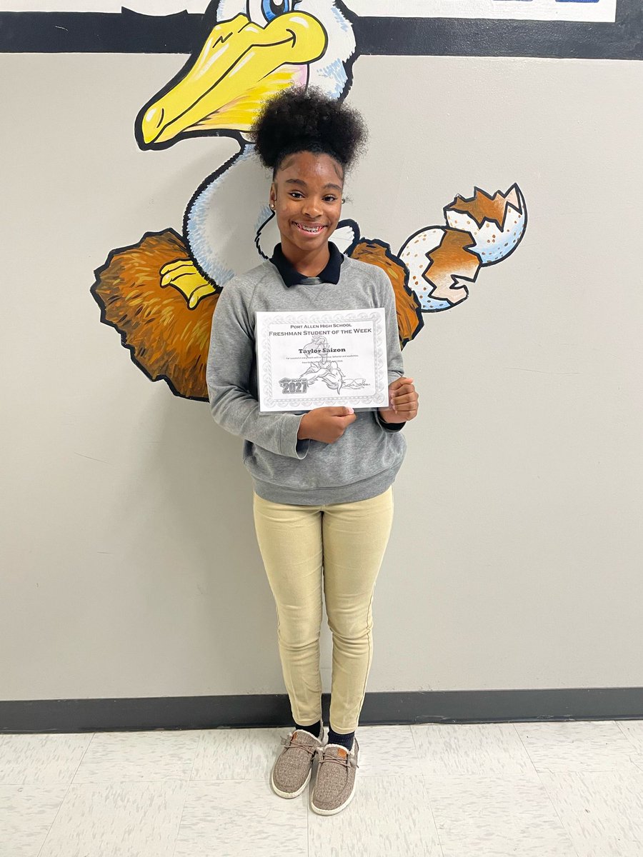 Taylor is our Freshman of the Week‼️An Amazing Pel‼️Congratulations‼️😊💙🎉🎊🥳