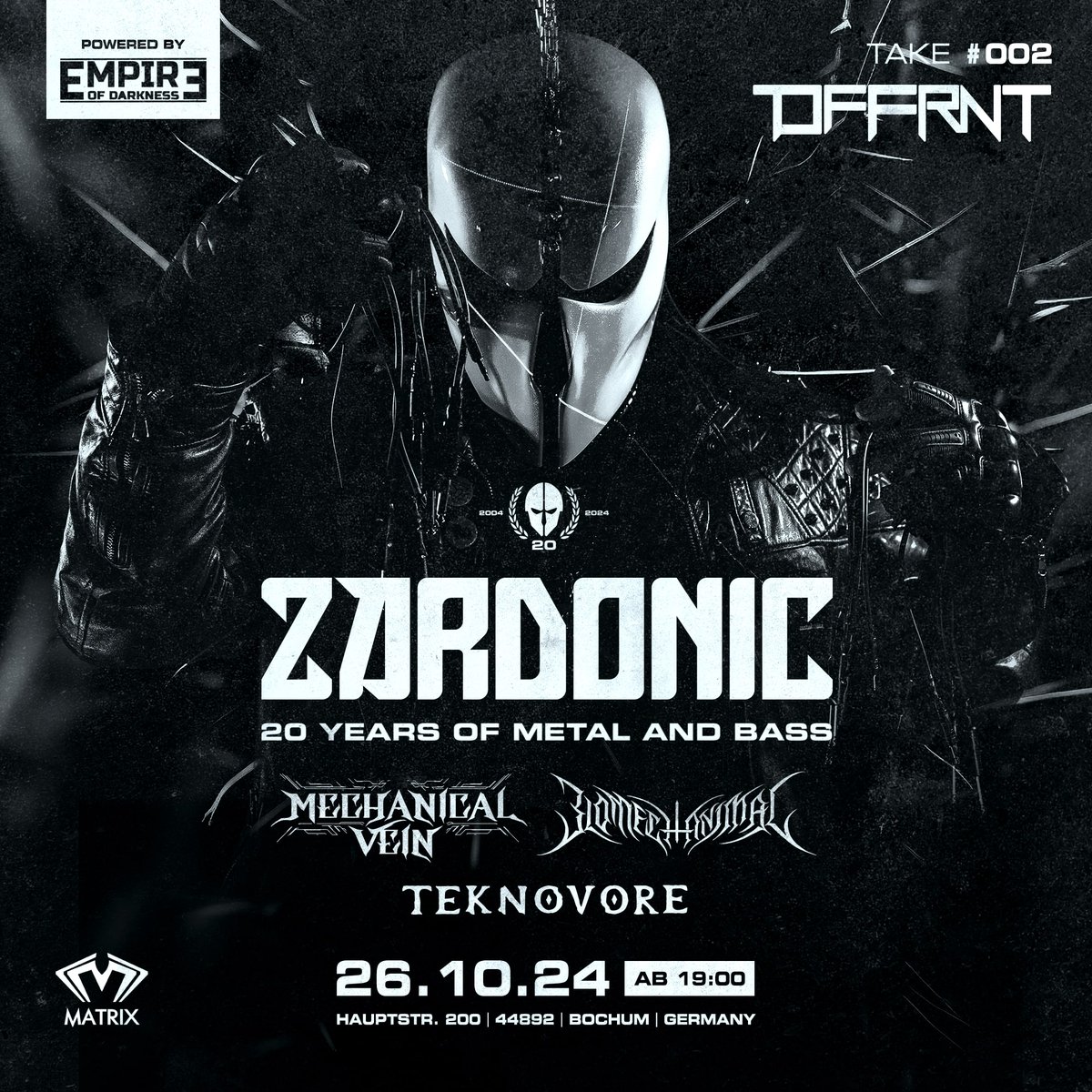 TeknoVore (@voretekno) on Twitter photo I'm extremely excited to be heading back to Germany in October as part of such an amazing lineup with my friends in <a href="/Biomechanimal/">BIOMECHANIMAL</a>, <a href="/MechanicalVein/">Mechanical Vein</a> and the mighty Zardonic!
The only question is: How much BASS can you handle? 💥 I'm extremely excited to be heading back to Germany in October as part of such an amazing lineup with my friends in <a href="/Biomechanimal/">BIOMECHANIMAL</a>, <a href="/MechanicalVein/">Mechanical Vein</a> and the mighty Zardonic!
The only question is: How much BASS can you handle? 💥