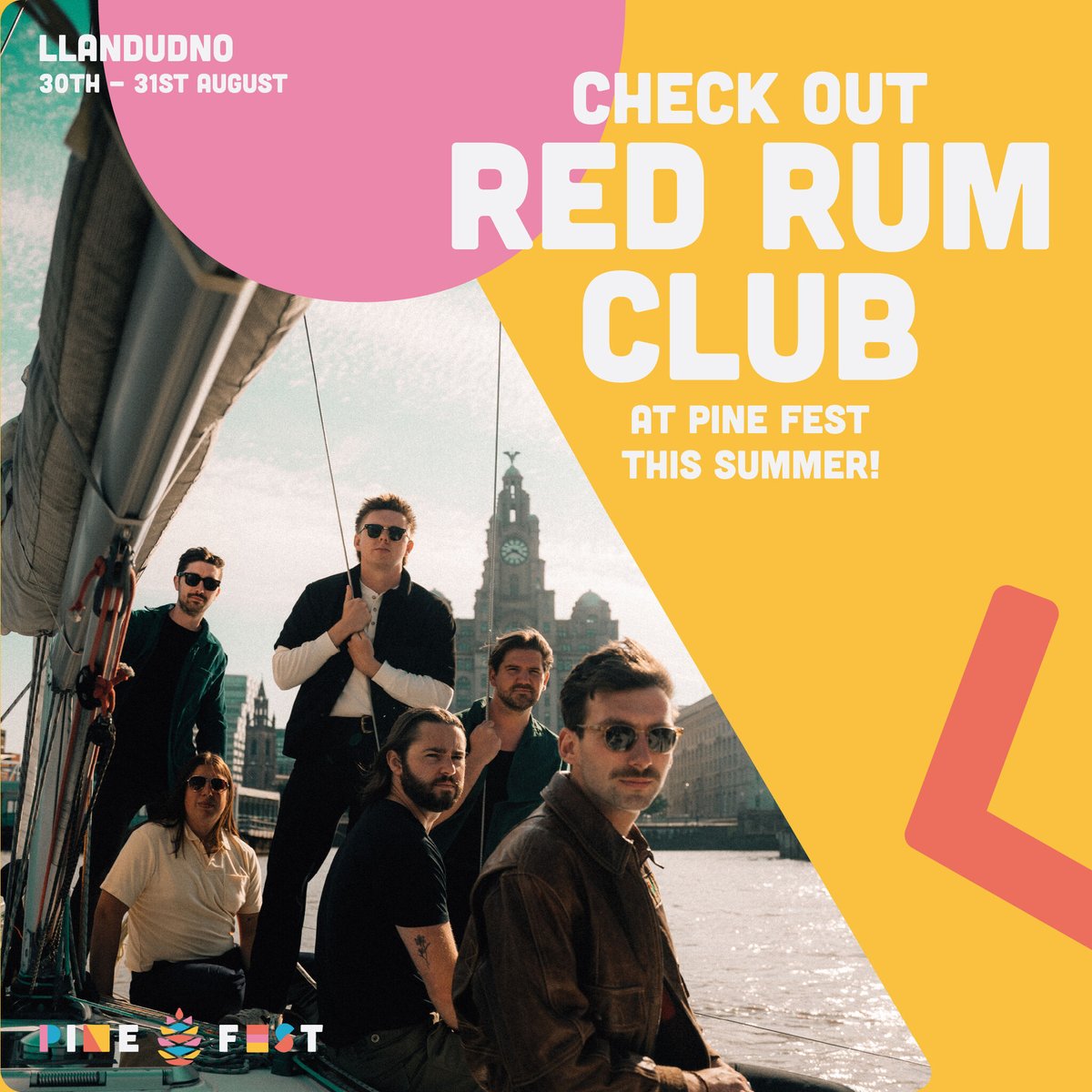 Red Rum Club x Pine Fest!!! Hailing from Liverpool, @redrumclub are a sex-tet channelling ‘Tarantino-esque’ wild western vibes with a solitary trumpet. Their latest album Weston Approaches secured a Number 7 in the album charts in its debut week bit.ly/43wXK8U