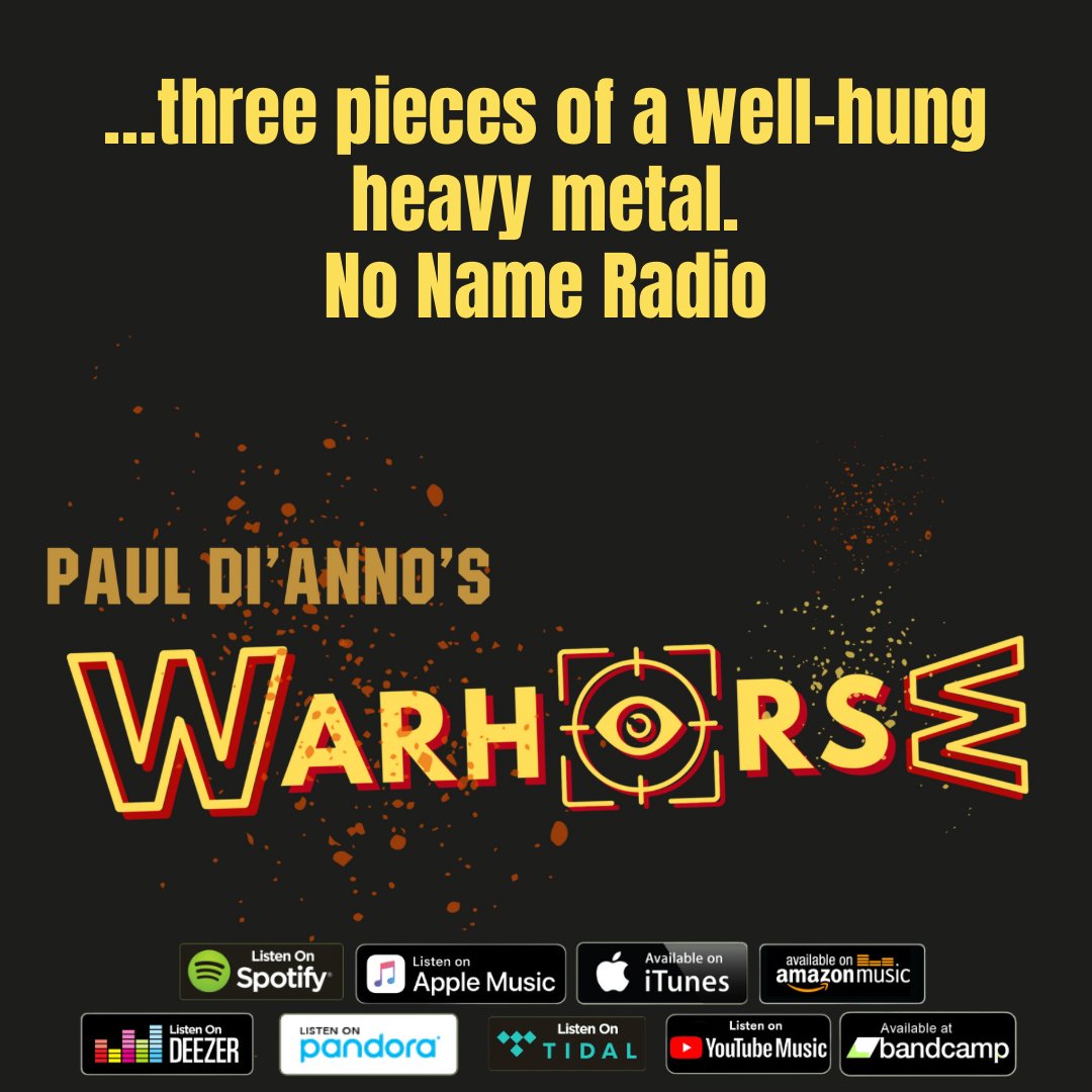 ...three pieces of a well-hung heavy metal. - No Name Radio Check out the new EP and let us know what you think, smarturl.it/WarhorseEP #pauldianno #warhorse #ironmaiden #heavymetal #nwobhm #bravewordsrecords #rocklegends