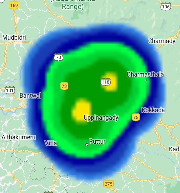 Thunderstorm pop ups over the Ghats of Dakshina Kannada district

#KarnatakaRains