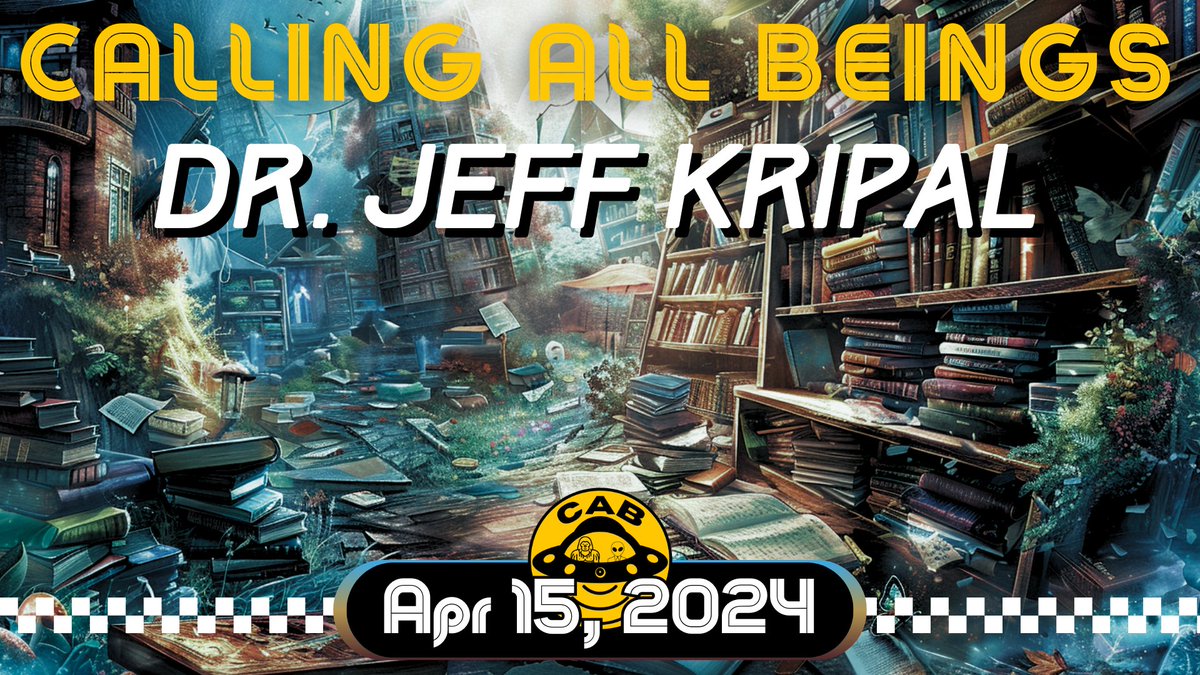 📚MONDAY - DR. JEFF KRIPAL📚 5p / 7c / 8e Rice Univ Humanities professor Jeff Kripal returns to CAB for what will surely be a fun & thoughtful conversation re: UAP, academia, & the study of high strangeness. Set a reminder & join us in the chat! youtube.com/live/gKYw2enHh…