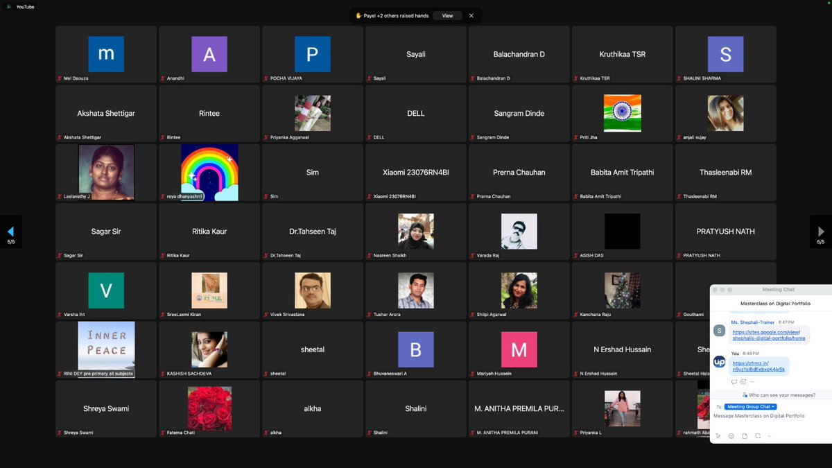 saxena_she24's tweet image. I had the incredible opportunity to share my expertise as a speaker at the UpEducators platform's recent masterclass on creating Digital Portfolios. It was an honour to guide 376 eager learners. 
A massive thank you to UpEducators for the platform to share knowledge. #UpEducators