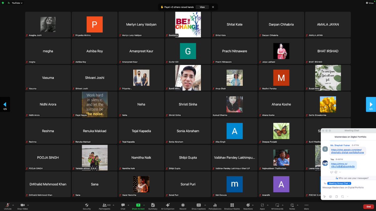 saxena_she24's tweet image. I had the incredible opportunity to share my expertise as a speaker at the UpEducators platform's recent masterclass on creating Digital Portfolios. It was an honour to guide 376 eager learners. 
A massive thank you to UpEducators for the platform to share knowledge. #UpEducators