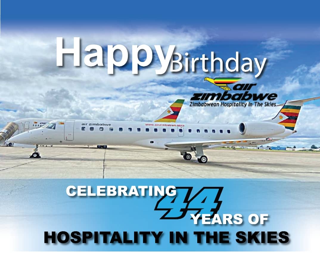 #Happy Birthday Air Zimbabwe✈️🇿🇼🎊!!! We celebrate the remarkable journey of Air Zimbabwe, our national flag carrier, that has soared through the skies for 44 years.