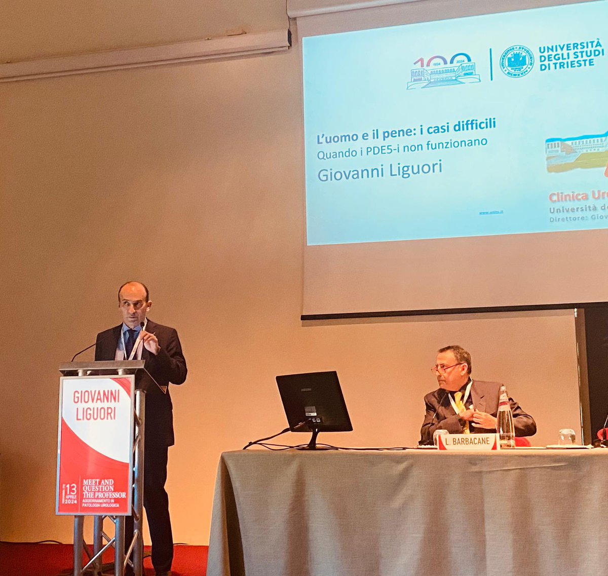 Dept. of Urology | University of Trieste (@urologiatrieste) on Twitter photo At the #MeetAndQuestionTheProfessor
Prof. <a href="/gioliguori33/">Giovanni Liguori</a> illustrated one of the most common complexities in #andrology cases management.
The collaboration with family doctors is crucial to improve the patient care, from diagnosis to therapy.
Thanks to <a href="/AndreaFandella/">Andrea fandella</a>
<a href="/UniTrieste/">Università di Trieste</a> At the #MeetAndQuestionTheProfessor
Prof. <a href="/gioliguori33/">Giovanni Liguori</a> illustrated one of the most common complexities in #andrology cases management.
The collaboration with family doctors is crucial to improve the patient care, from diagnosis to therapy.
Thanks to <a href="/AndreaFandella/">Andrea fandella</a>
<a href="/UniTrieste/">Università di Trieste</a>