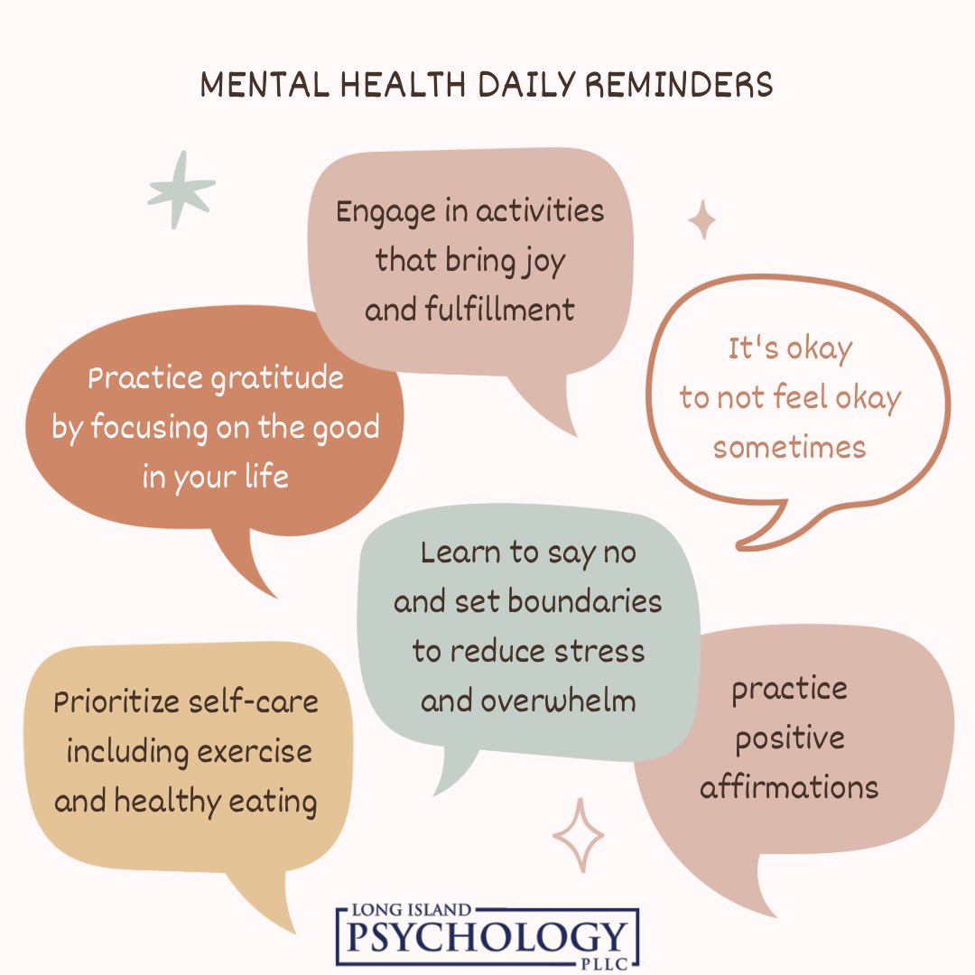 Here are some mental health tips!

#longislandtherapy #roslynheights #gardencity #rvc #rockvillecentre