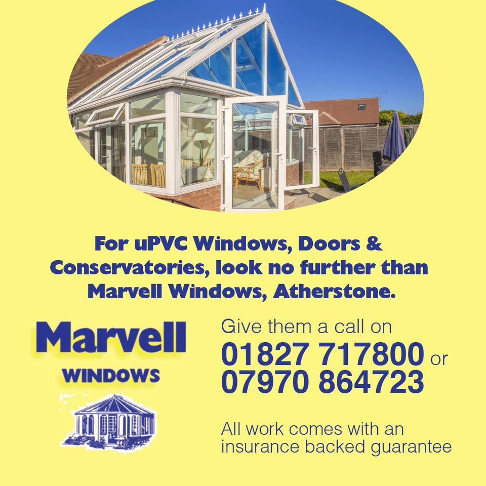 For uPVC windows and doors why not try Marvell Windows, Atherstone. Give them a call on 01827 717800 and read more here: buff.ly/3QHoP4B #doubleglazing #windowsanddoors #conservatory #atherstone #nuneaton #bedworth #warwickshire