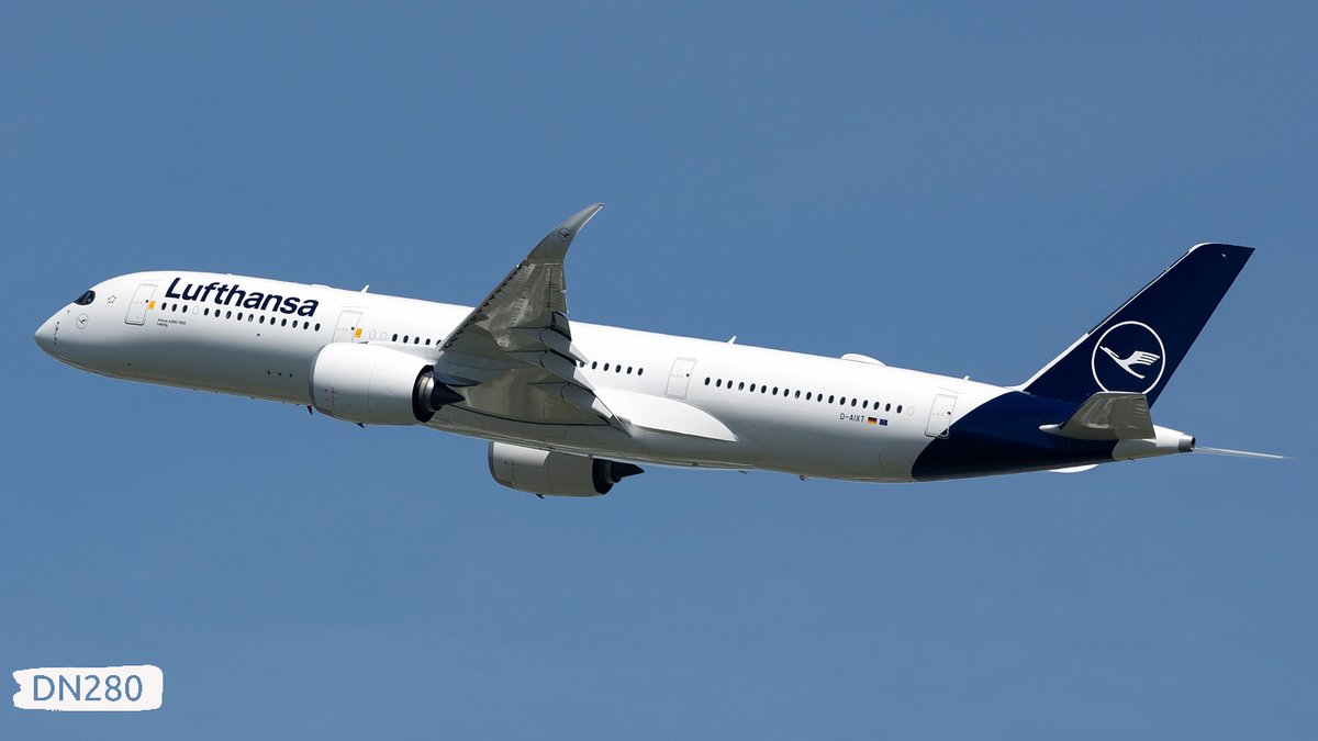 Lufthansa #A350 -941 msn 637 D-AIXT DLH/24 delivery flight 13.04.2024