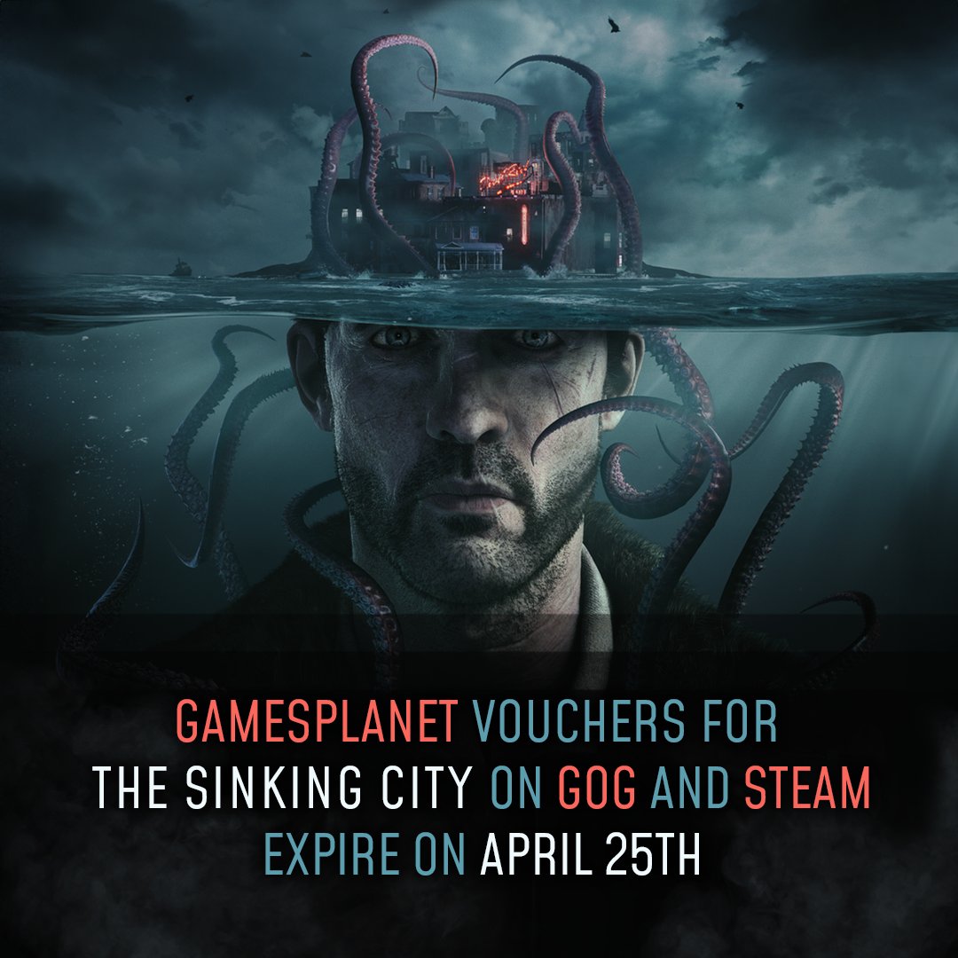 🚨 Replacement keys for The Sinking City from Gamesplanet expire on April 25th 🚨 If you've previously purchased the download version of The Sinking City on Gamesplanet, you can redeem your free key on Steam or GOG 🎮 FAQ: uk.gamesplanet.com/community/the-…