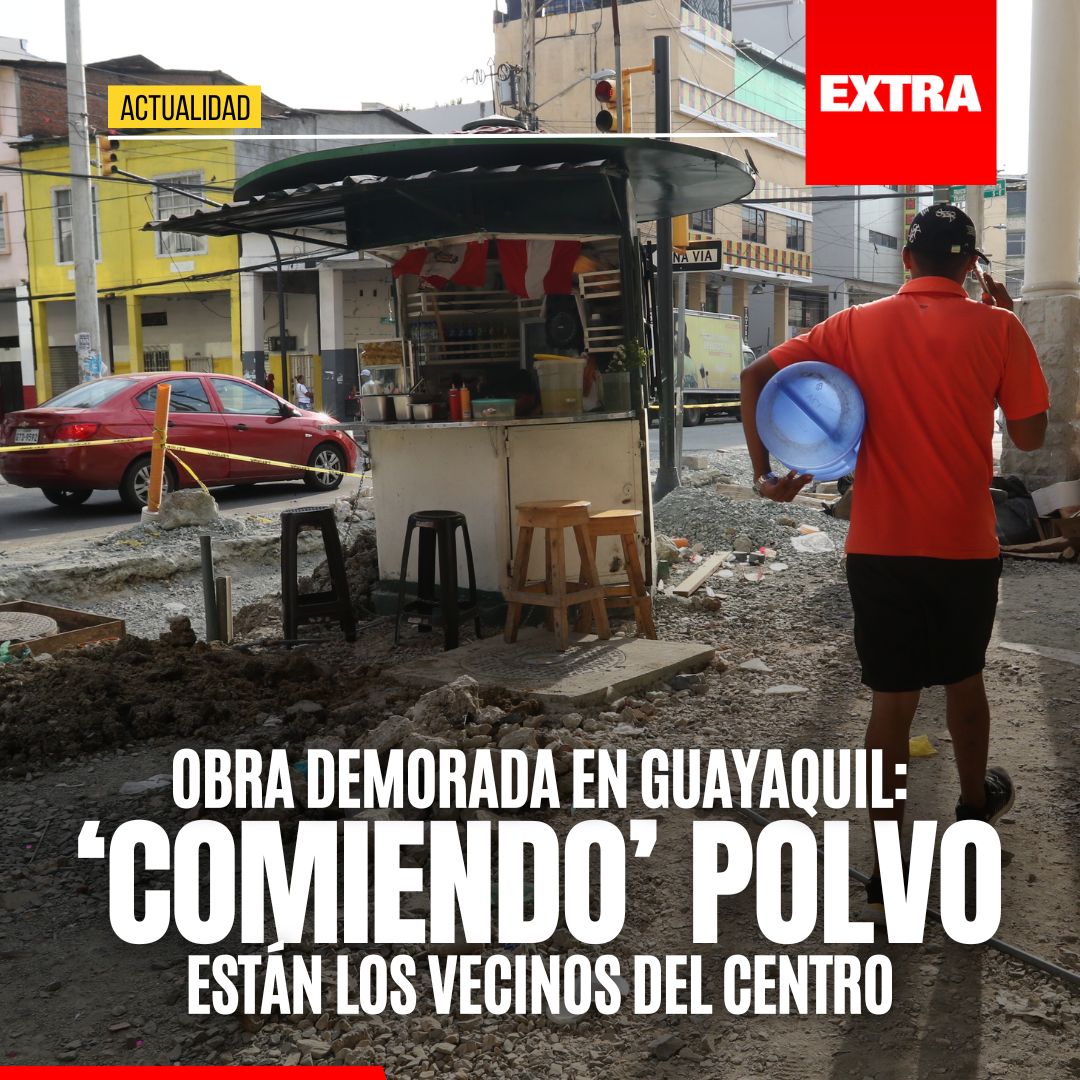 ¡POLVO Y SUCIEDAD! 😢 👉🏻 Desde septiembre de 2023, los residentes de las calles Ayacucho y Noguchi, en Guayaquil, enfrentan obstáculos diarios debido a una obra de regeneración urbana en su área. Los trabajos avanzan lentamente. 😱 - Lee más aquí: ow.ly/iNsx50RfzmW