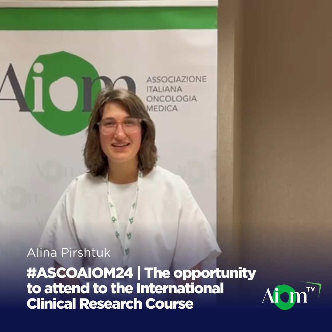 Il commento di Alina Pirshtuk (@pirshtuka), Motol Faculty Hospital di Praga, sull'ASCO-AIOM International Clinical Research Course. Guarda il video su AIOM Tv: youtu.be/b4ItcLvnfUM #AIOM #ClinicalResearchCourse @ASCO